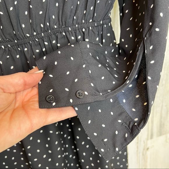Express Black/White Polka Dot Dress - Picture 6 of 8